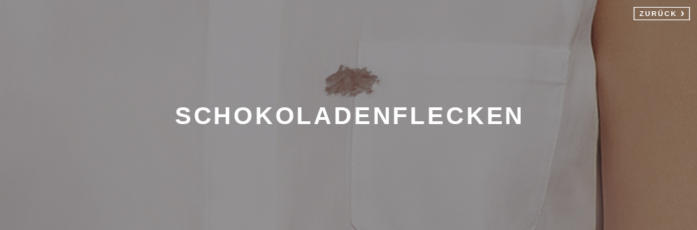 Schokoladenflecken entfernen
